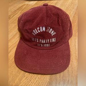 Volcom 91 Party Hat Cap Red